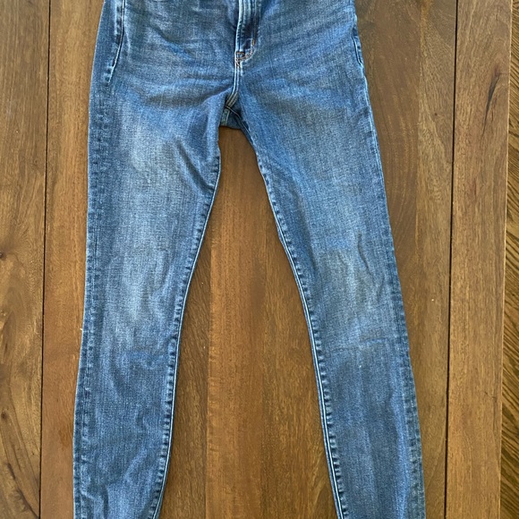 Abercrombie Mid Rise Super Skinny Ankle Jeans 27L - Picture 2 of 2